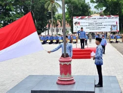 Upacara Bulanan Pemkab Lamsel Di Pimpin Kadis Kominfo