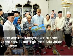 Safari Ramadhan Di Sragi Bupati Lamsel Radityo Egi Pratama Di Dampingi Ketua Tim Penggerak PKK Zita Anzani