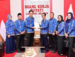 Bupati Lamsel Radityo Egi Pratama Terima Audiensi BAPENDA Propinsi Lampung