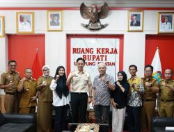 Bupati Lamsel Radityo Egi Pratama Terima audiensi dari Mitra Tangguh Paluma Nusantara