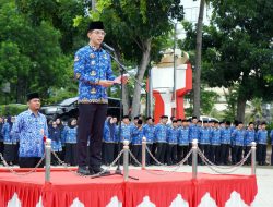 Pimpin Upacara Bulanan Perdana, Bupati Egi Ajak ASN Kerja Keras, Cerdas, Ikhlas