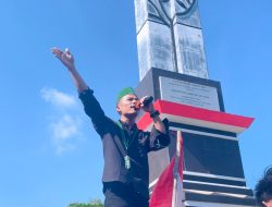 HMI Cabang Lamsel Turun Ke Jalan Sampaikan 8 Tuntutan Nasional Dan 3 Tuntutan Lokal
