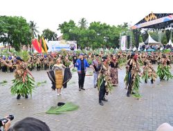 1500 Siswa Siswi Pecahkan Rekor Muri Dalam Tampilan Tari Tuping 12 Wajah Di Acara Lamsel Fest 2025
