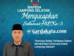 UCAPAN HUT KE-3 GARDAKATA.COM DARI KEPALA BAPEDA LAMSEL